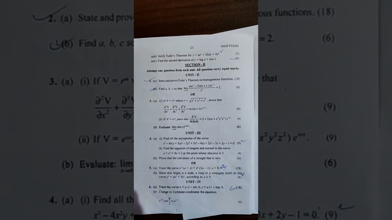Watch video mathematics old paper 2019 bsc ist sem 2019 cluster university jammu Now mathematics old paper 2019 bsc ist sem 2019 cluster university jammu