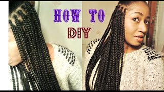 DIY BOX BRAIDS WITH XPRESSION HAIR|| REUPLOAD DUE TO COPYRIGHT