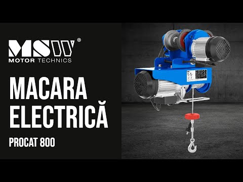 video - Macara Electrică - 800 kg