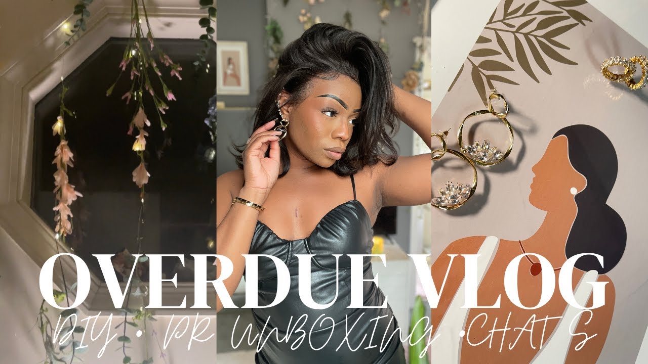 WAY OVERDUE VLOG | FLORAL LIGHTS DIY | WHATS WRONG WITH MY KNEE | PR UNBOXINGS + MORE