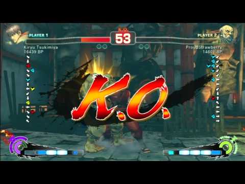 SSF4 Rank Match  Kiryu Tsukimiya (GY)  vs  ProudStrawberry (GK)