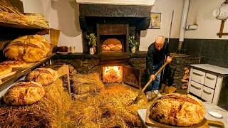Il Forno a Paglia del 1526 che Cuoce il Pane Gigante come 500 Anni Fa! Orsara di