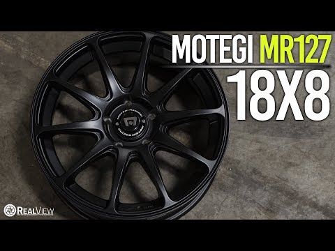 MOTEGI RACING MR127: SATIN BLACK, 18x8