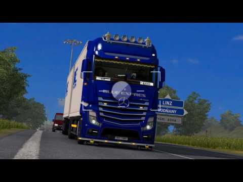 ETS2 Mercedes Benz Actros MP4 Vodňany - Jičín