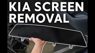 Kia Cluster & Radio combo screen removal