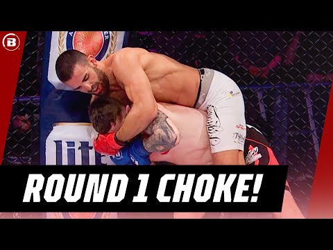 Arm-Triangle CHOKE in ROUND 1! 🔥 | Bellator MMA