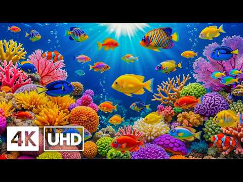Dive Into the Deep Blue Underwater Realm 🐳 Explore Exotic Fish in The Best 4K ULTRA HD Aquarium