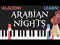Arabian Nights - Aladdin | EASY Piano Tutorial