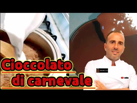 Cioccolato di carnevale cremoso spettacolare ricetta originale