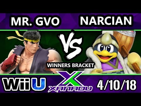 S@X 245 Smash 4 - Mr. GVO (Ryu) Vs. Narcian (King DeDeDe, Pacman)  - Wii U Winners Bracket