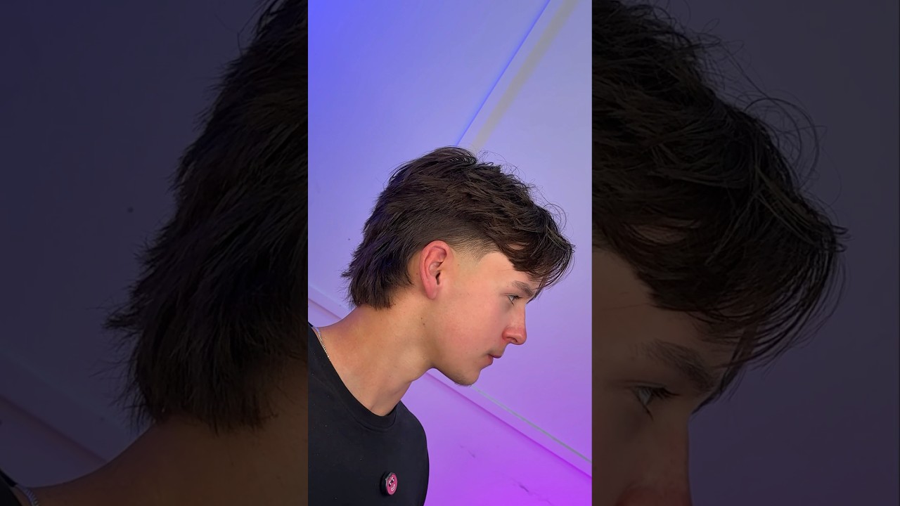 Modern Muller with Low Taper Middle Part Flow #peterboroughontario #hairstyle #mullet #hair #haircut