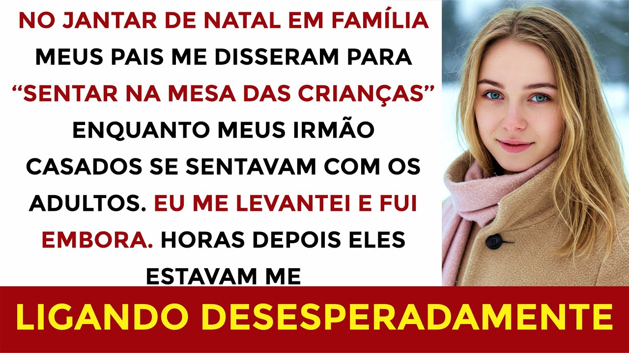 Minha Família Me Colocou Na Mesa Das Crianças No Natal - Mas Eu Surtei E Fui Embora