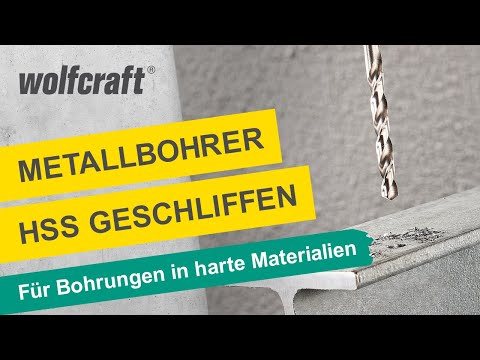 Metallbohrer HSS geschliffen: Für Bohrungen in Metall und Kunststoff | wolfcraft