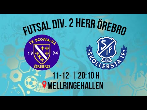 FK Bosna 92 & Sköllersta IF | Futsal Div.2 Herr | Sweden Örebro | 2024-11-12 | 5-5