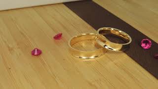 Vídeo de Aliança São Bento 4mm Ouro 18K