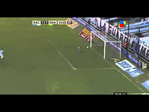 Gol de Daniel González - Racing 1 Vs 1 San Martin (SJ) - Fecha 2 - Liga Argentina