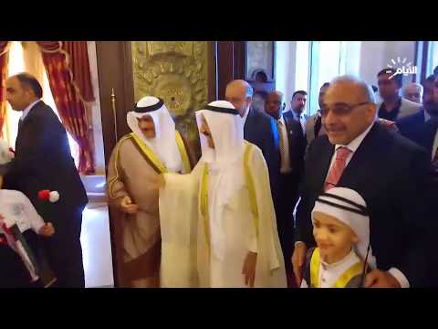 شاهد بالفيديو.. بغداد | رئيس الوزراء : عادل عبد المهدي ، يستقبل امير دولة الكويت