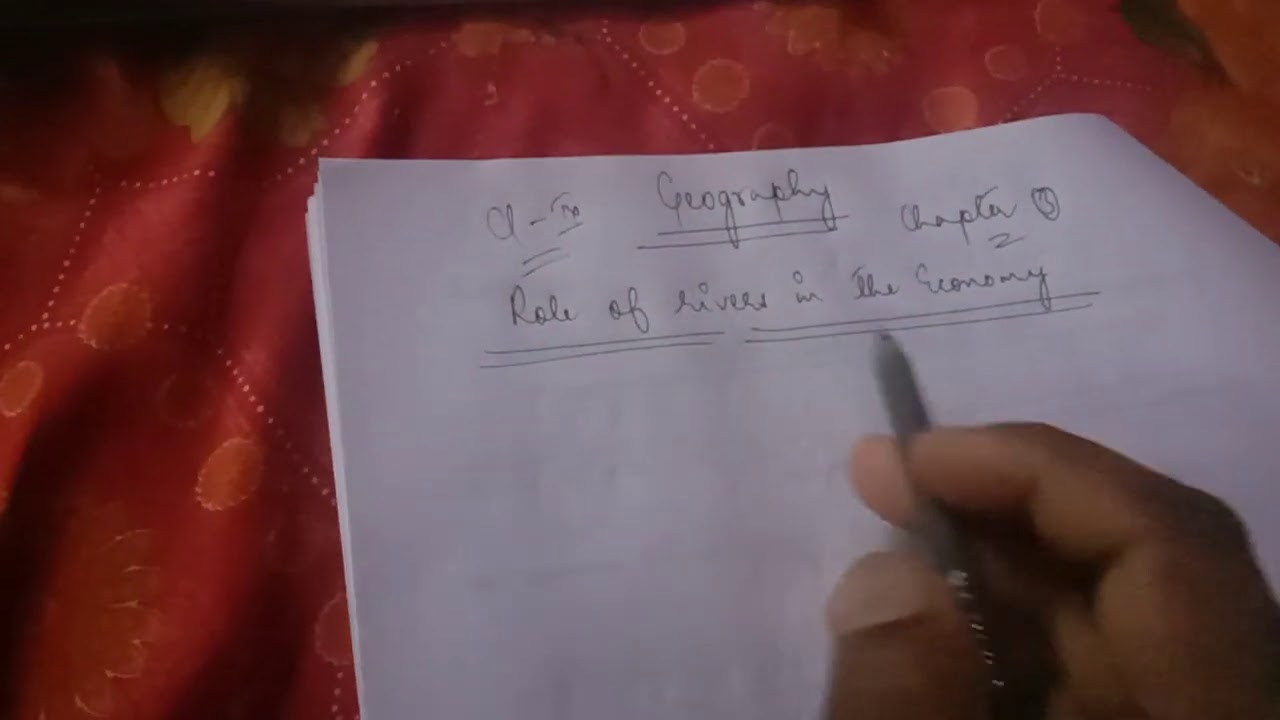 Class 9 geography chapter 3 drainage role of rivers in the economy