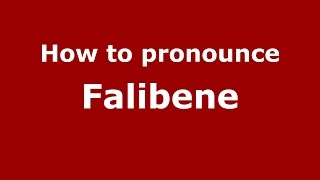 How to pronounce Falibene
