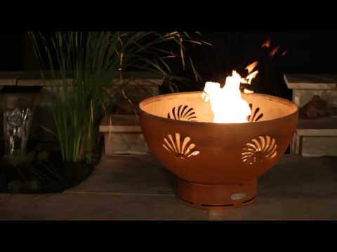 Fire Pit Art 36" Beachcomber Wood Burning Fire Pit
