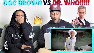 Epic Rap Battles of History &quot;Doc Brown vs Doctor Who&quot; REACTION!!!!