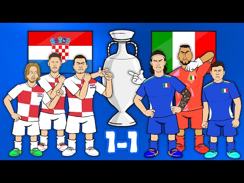 LAST MINUTE GOAL😲 Croatia vs Italy (Zaccagni Modric Goals Highlights Euro 2024)