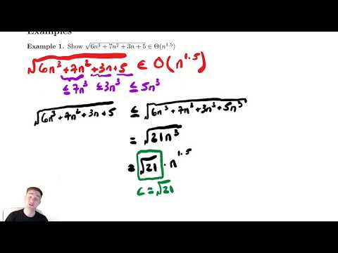 Asymptotic Notation 3 - Using Definitions