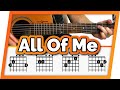 All Of Me Guitar Tutorial John Legend Easy Chords Guitar Lesson