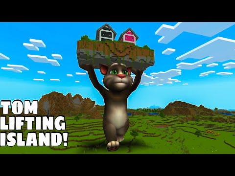 I Found Talking Tom Holding a Floating Island in Minecraft 😱
