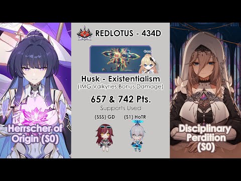 Honkai Impact 3rd: Ex Abyss Redlotus (434D) | Husk - Existentialism (Img Damage Bonus) | HoO & DP