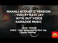 Yuki Navaratne & Ravi Jay - Manali ( මනාලි ) Yuki Navaratne & Ravi Jay  / Karaoke /without voice