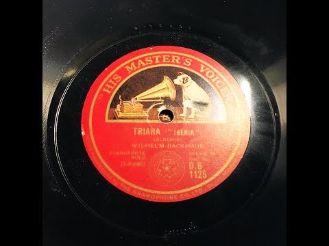 Backhaus: 1928 Schubert "Military March" and Albeniz "Triana" - VIVID