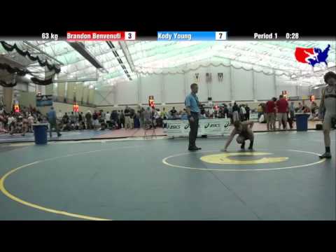 Brandon Benvenuti vs. Kody Young at 2013 ASICS University Nationals - FS