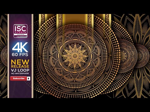 FREE DOWNLOAD  4K 60 FPS MANDALA ART LOOP LUXURY ANIMATION