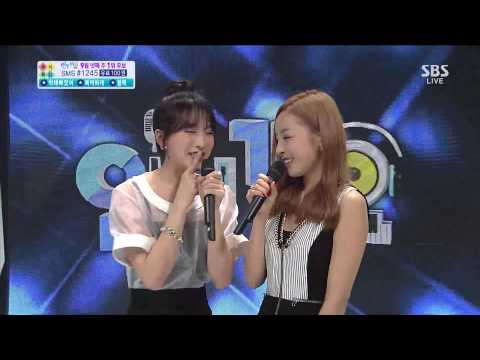 130922 Inkigayo KARA Hara & Jiyoung MC Cut