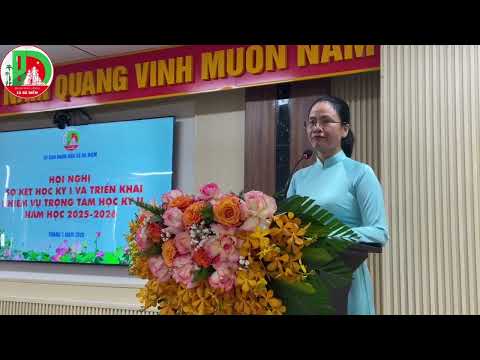 UBND xã Bà Điểm tổ chức Hội nghị sơ kết học kỳ I, năm học 2025 - 2026