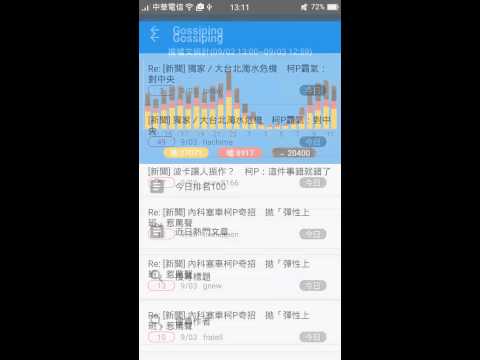 Ptt氣象局 (批踼踼推文分析) Video
