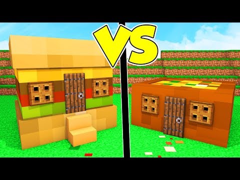 CASA HAMBURGER contro CASA PIZZA su MINECRAFT!