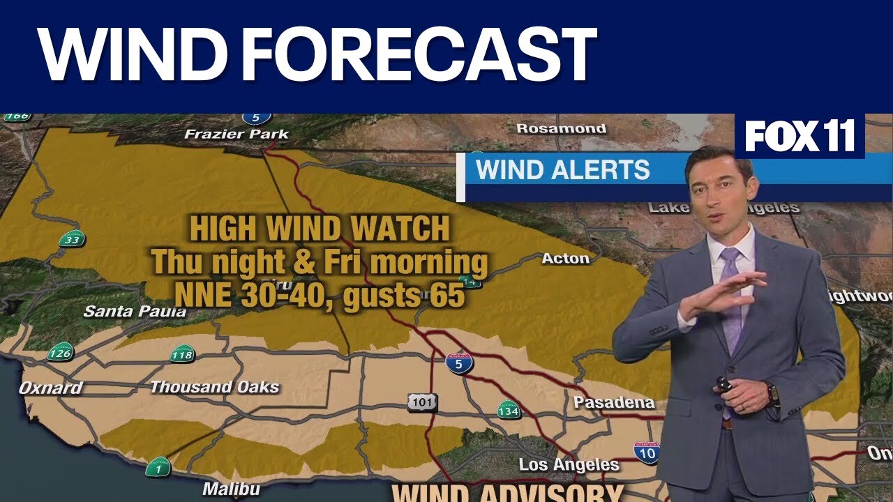 Los Angeles fires: Winds picking back up Thursday midday thru Friday morning