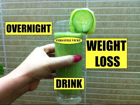 रातो रात वज़न कम करने का तरीका Overnight Weight Loss Drink Hindi Instant Flat Belly Fat Loss Diet Video