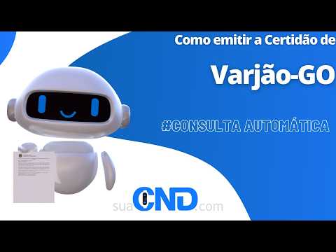 Como emitir a certidão negativa de Varjão-GO  em apenas 2 minuto! :)