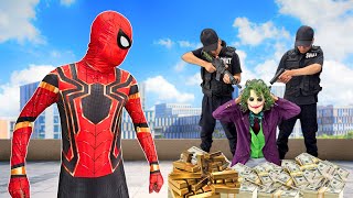 Spider Man vs Joker | The Million Dollar Heist ( Action Story POV )