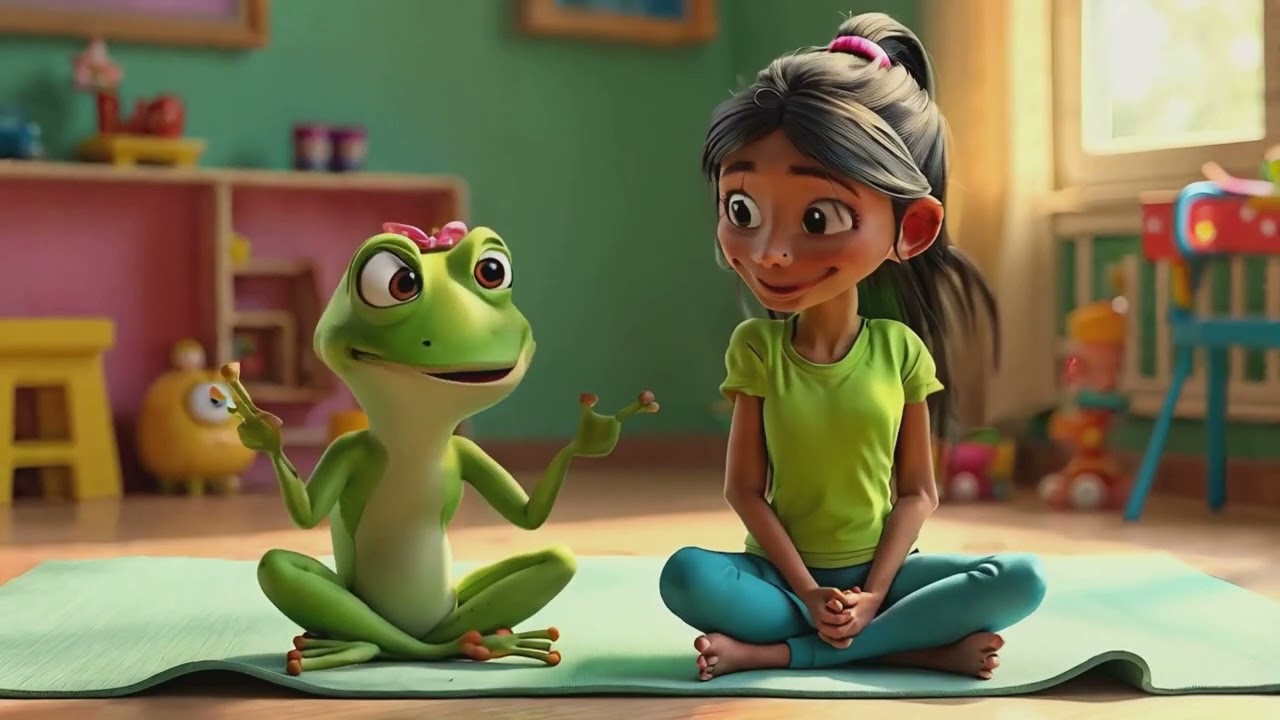 Frog Rocking Balance Fun Exercise for Independent Sitting | Hindi Moral Videos | Jazy Taara