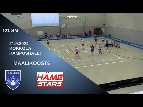 T21 SM Nibacos - Häme Stars 21.9.2024 maalikooste