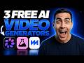 STOP Paying The ONLY 3 FREE UNLIMITED AI Video Generators You Need