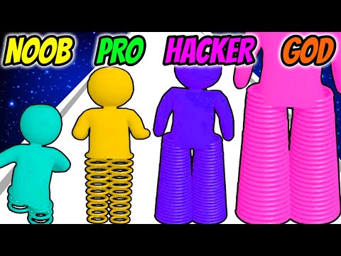 Spring Leg Runner - NOOB vs PRO vs HACKER vs GOD