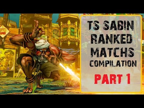 Street Fighter V | 5 TS-SABIN Dhalsim pro ranked matches compilation - PART 1 - 1080P