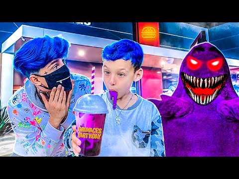 MEU IRMÃO TOMOU O MILKSHAKE GRIMACE ( Algo terrível aconteceu )