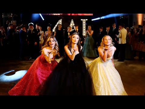 NÁSTUP Maturitní ples 4. AL Obchodní akademie České Budějovice, maturanti 2025