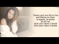 Demi Lovato - Give Your Heart A Break (Acoustic ...
